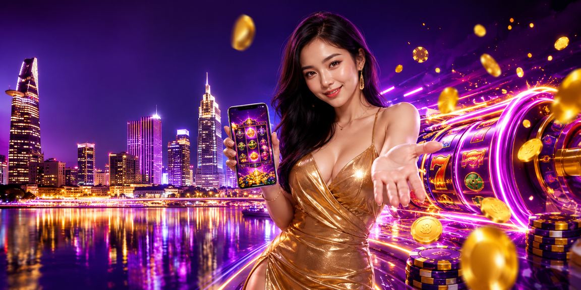 Màn hình Slot Game neon tại TP.HCM – giao diện đẹp trên điện thoại